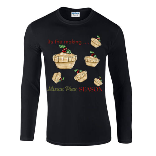 Mince Pie Season - Long sleeve t-shirt Softstyle™  Thumbnail